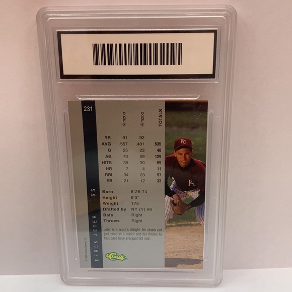 1992 Classic Four Sport Derek Jeter #231 (MISC8) - Picture 2 of 3